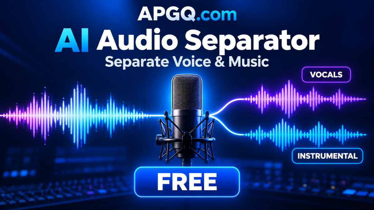 AI audio separator for vocals and instrumental