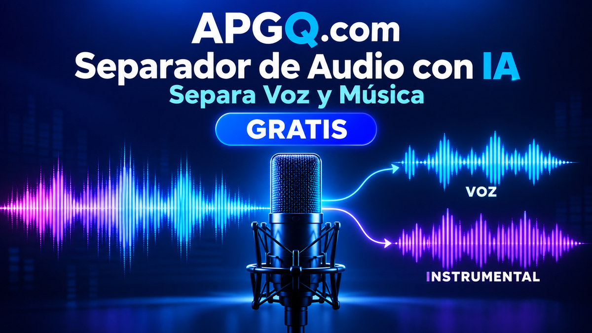 Separador de audio con IA para voz e instrumental